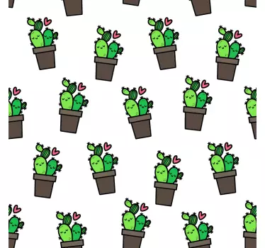 Meubel sticker cactus patroon - TenStickers