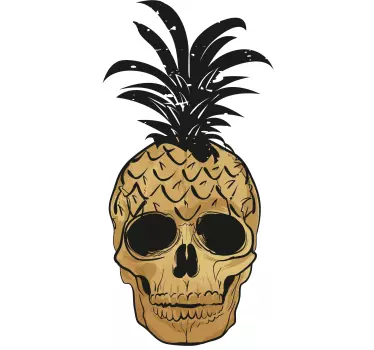 Pop art ananas tienerkamer muursticker - TenStickers