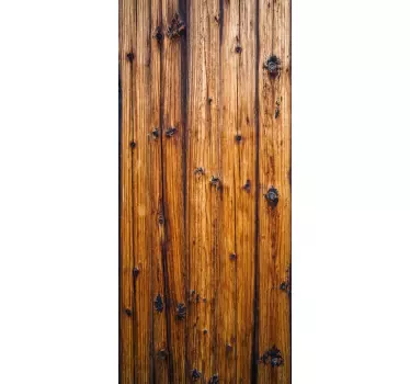 Deursticker hout antiek - TenStickers