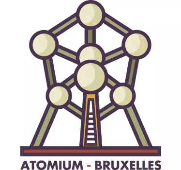 Muurdecoratie stickers Atomium Brussel - TenStickers
