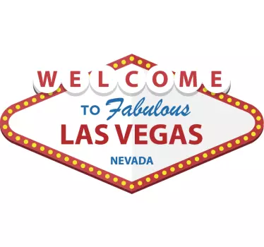 Muurstickers tekst Las vegas - TenStickers
