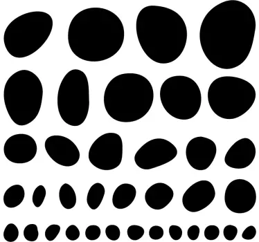 Set van 36 stickers dalmatiers stippen - TenStickers