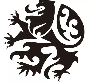 Muursticker Vlaamse leeuw logo - TenStickers
