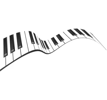 Piano sticker - TenStickers
