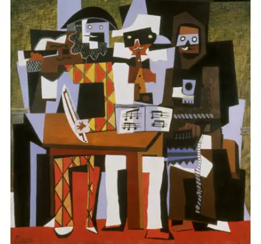 Picasso kubisme sticker - TenStickers