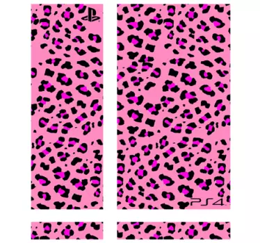 Roze panterprint voor de PS - TenStickers