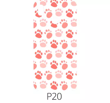 Pootafdrukken van huisdieren huawei sticker - TenStickers