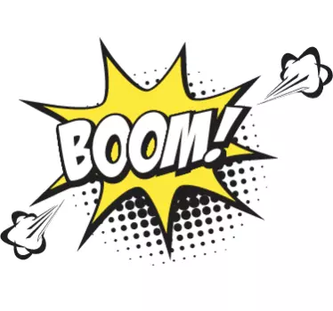 Popart Boom muursticker - TenStickers