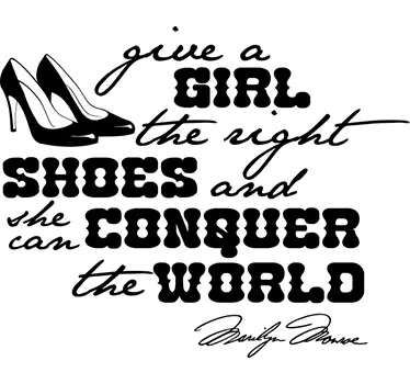 Quote Marilyn Monroe Muursticker - TenStickers