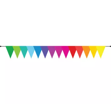 Regenboog Kleuren Slinger Sticker - TenStickers