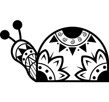 Sierlijke slak sticker - TenStickers