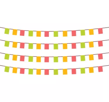 Sierlijke Slinger Decoratiesticker - TenStickers