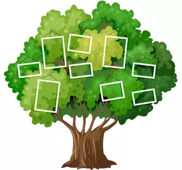 Stamboom voor kinderen boom muursticker - TenStickers