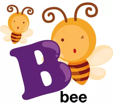 Sticker alfabet letter B - TenStickers