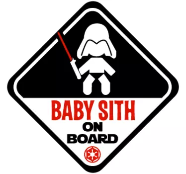 Sticker Baby Sith On Board - TenStickers
