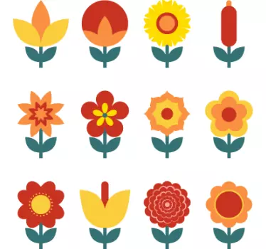 Sticker Bloemen Lichtschakelaar - TenStickers