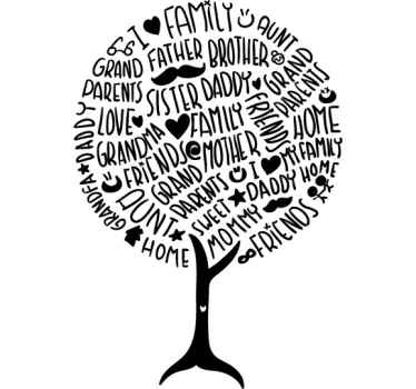 Sticker boom familie - TenStickers