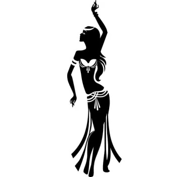 Sticker buikdanseres decoratie - TenStickers