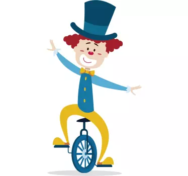 Sticker clown eenwieler - TenStickers