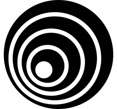 Sticker concentrische cirkels - TenStickers