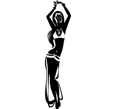 Sticker dans buikdanseres - TenStickers