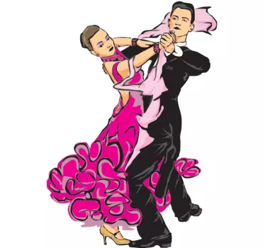 Sticker dansend koppel - TenStickers