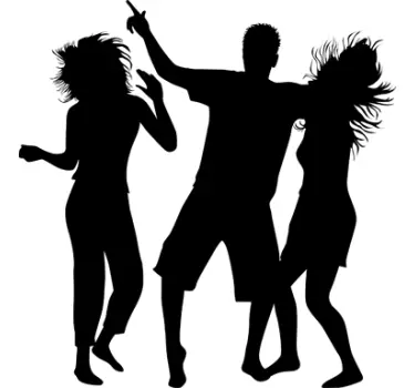 Sticker dansende mensen - TenStickers