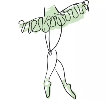 sticker danseres ballerina benen - TenStickers