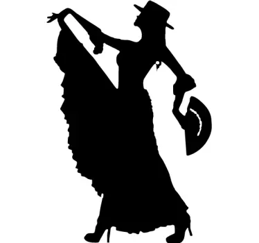 Sticker danseres flamenco - TenStickers