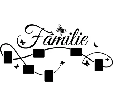 Sticker decoratie familie fotokader - TenStickers