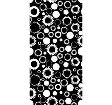Sticker douchedeur bloemen - TenStickers