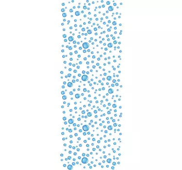 Sticker Douchedeur waterdruppels - TenStickers