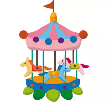 Sticker draaimolen kinderen - TenStickers