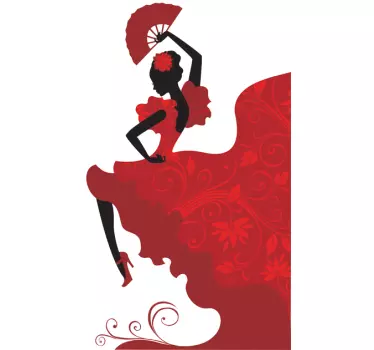 Sticker flamenco danseres - TenStickers