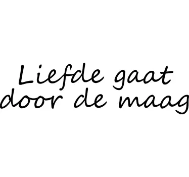 Sticker keuken liefde maag - TenStickers