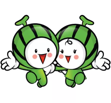 Muursticker keuken kind figuren watermeloen - TenStickers
