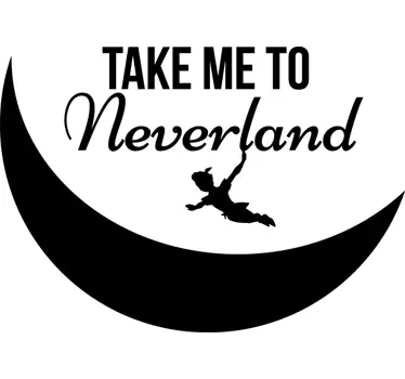Sticker kind take me to neverland - TenStickers