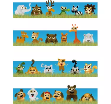 Sticker kinderkamer dieren savanne afrika - TenStickers