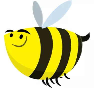 Sticker kinderkamer dikke honingbij - TenStickers