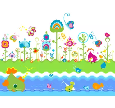 Sticker kinderkamer fanstastische fantasie wereld - TenStickers