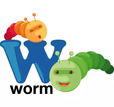 Sticker kinderkamer letter W - TenStickers