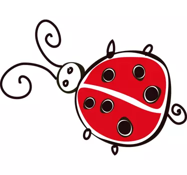 Sticker kinderkamer lieveheersbeestje - TenStickers