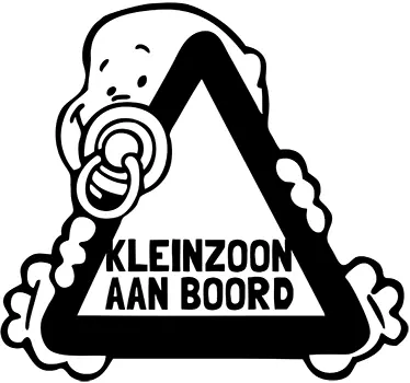 Sticker kleinzoon aan boord auto - TenStickers