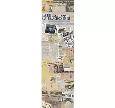 Sticker koelkast krant - TenStickers