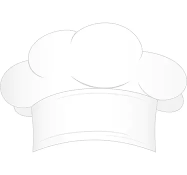 Sticker koksmuts chef - TenStickers