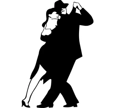 Sticker koppel tango dansers - TenStickers