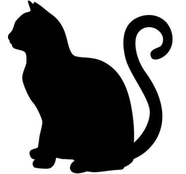 Sticker krijtsticker kat - TenStickers