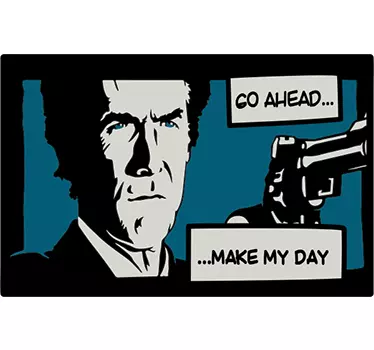 sticker laptop Dirty Harry - TenStickers