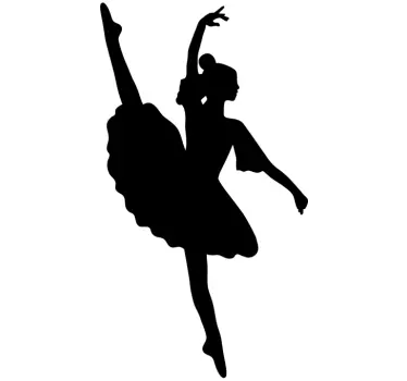 Sticker lenige ballerina - TenStickers