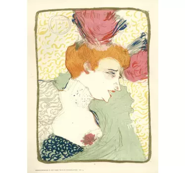 Sticker litographie Lautrec - TenStickers